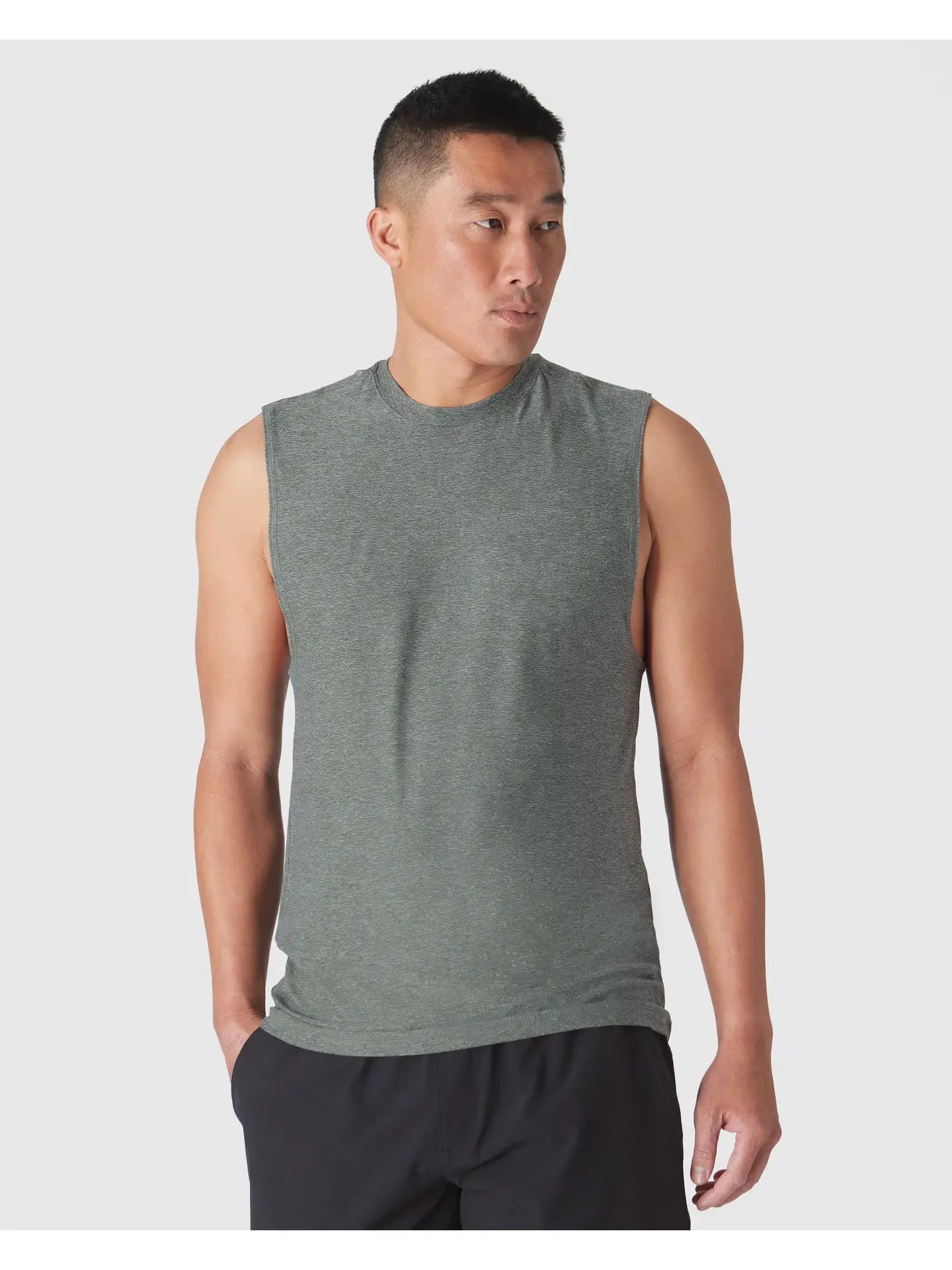 Sleeveless Muscle Tee | Active