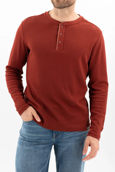 Devil Dog Waffle Henley