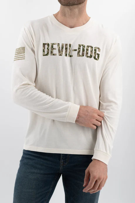 Devil Dog LS Graphic Tee - Camo
