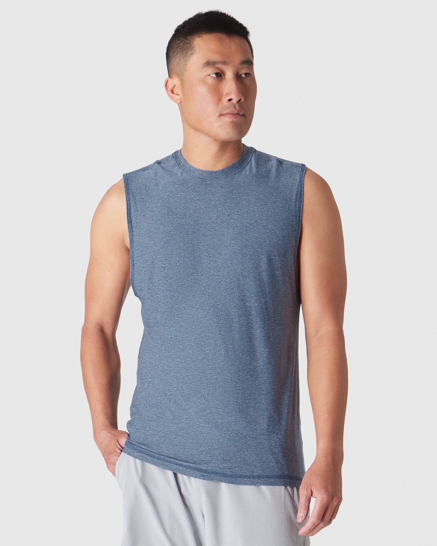 Sleeveless Muscle Tee | Active