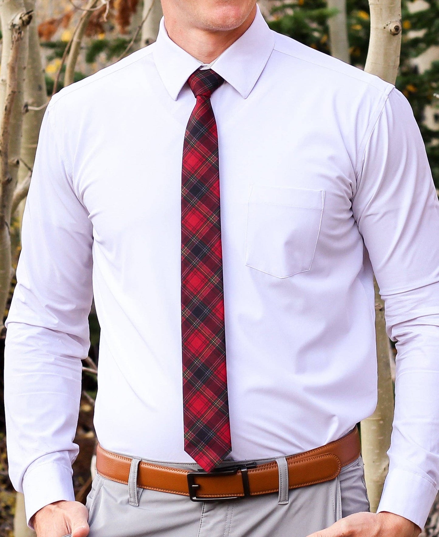Thatcher - Red Flannel Tie
