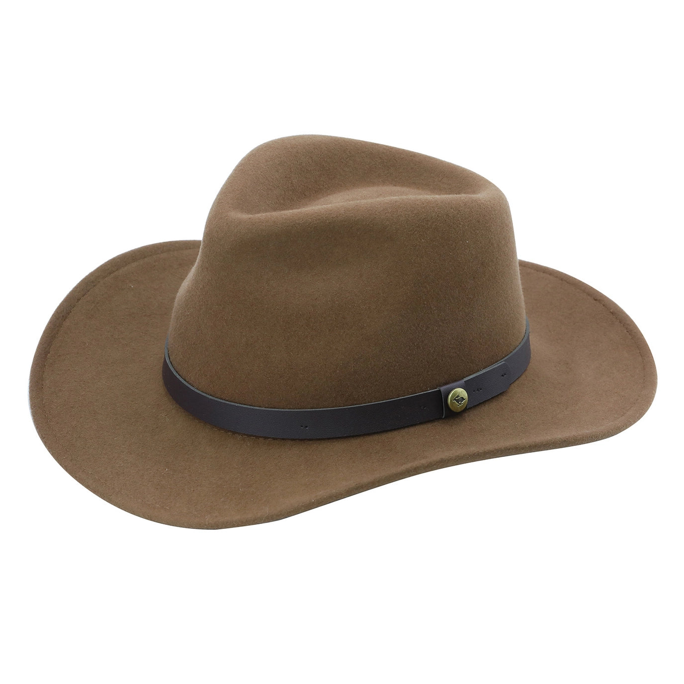 Sherpa Wool Felt Fedora Hat