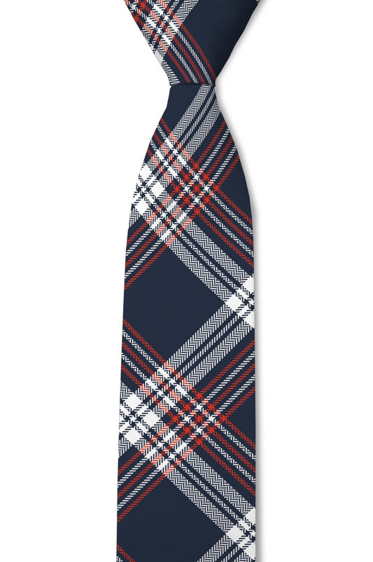 Paul - Red & Blue Flannel Tie