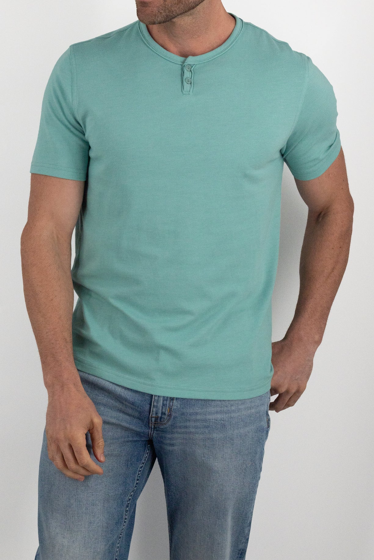 Short Sleeve Vintage Henley