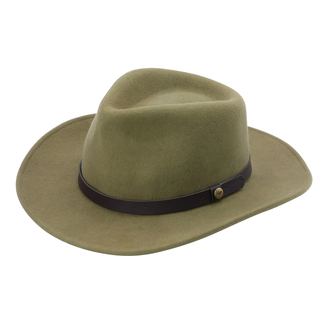 Sherpa Wool Felt Fedora Hat