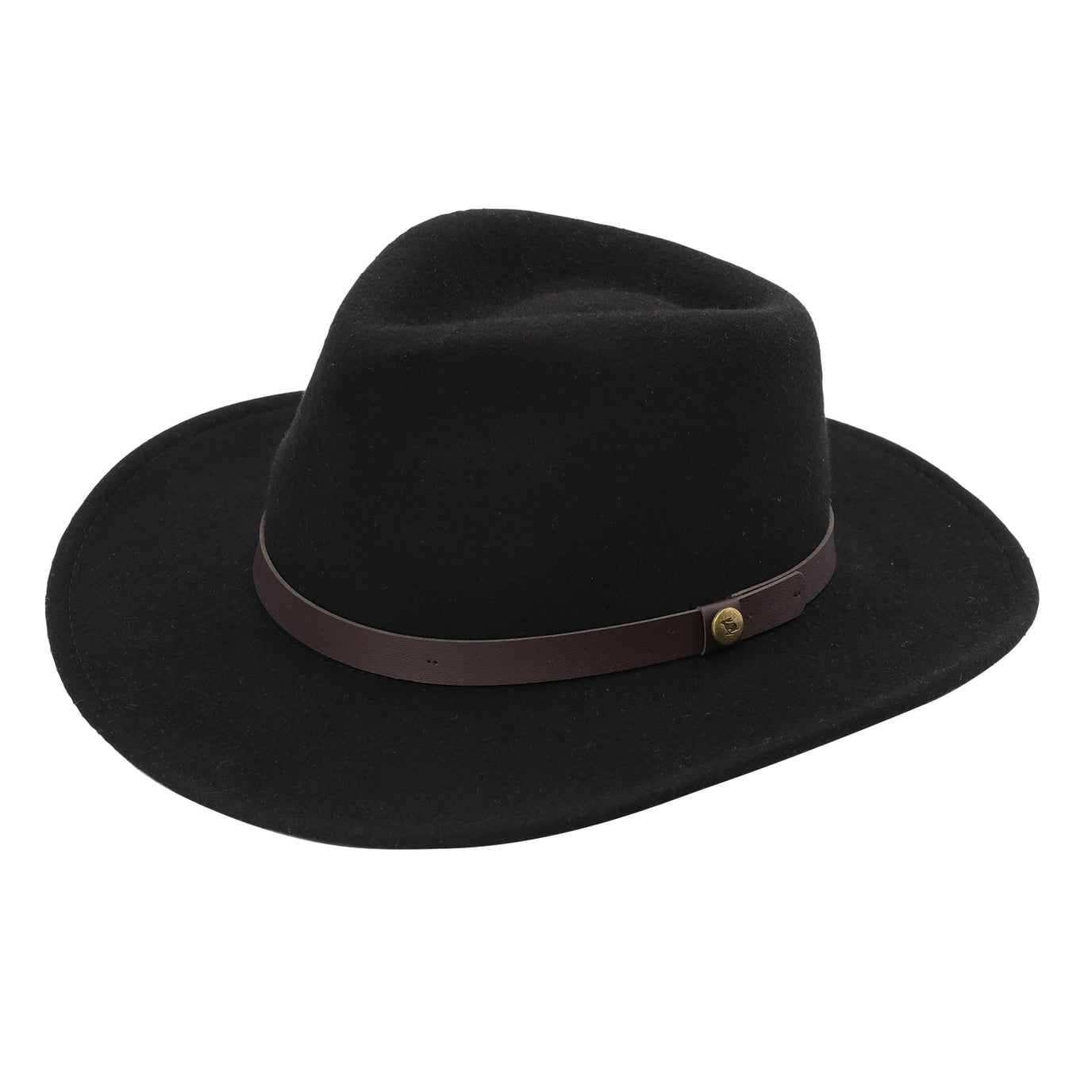 Sherpa Wool Felt Fedora Hat
