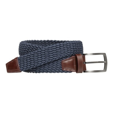 Leather Tipped Woven Belt